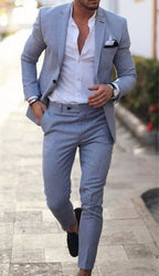 Costume Deux Pièces Avec Coupe Ajustée Pour Homme | Idéal Pour Occasions Formelles