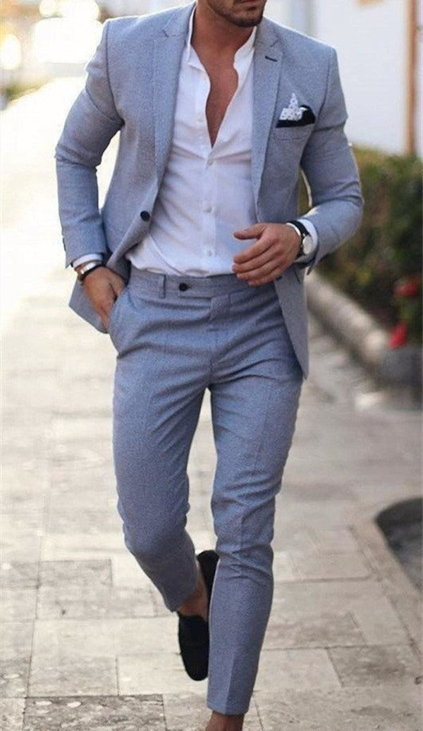 Costume Deux Pièces Avec Coupe Ajustée Pour Homme | Idéal Pour Occasions Formelles