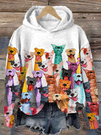 Sweatshirt À Imprimé Animal pour Femme | Idéal pour Les Activités Quotidiennes
