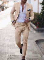 Costume Deux Pièces Avec Coupe Ajustée Pour Homme | Idéal Pour Occasions Formelles