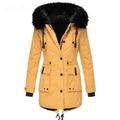 Manteau Long d’Hiver avec Fermeture à Boutons pour Femme | Idéal pour la Saison Froide