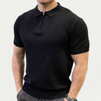 Chemise Tricotée Slim Fit avec Col Zippé pour Homme | Idéale pour un Usage Quotidien et Décontracté