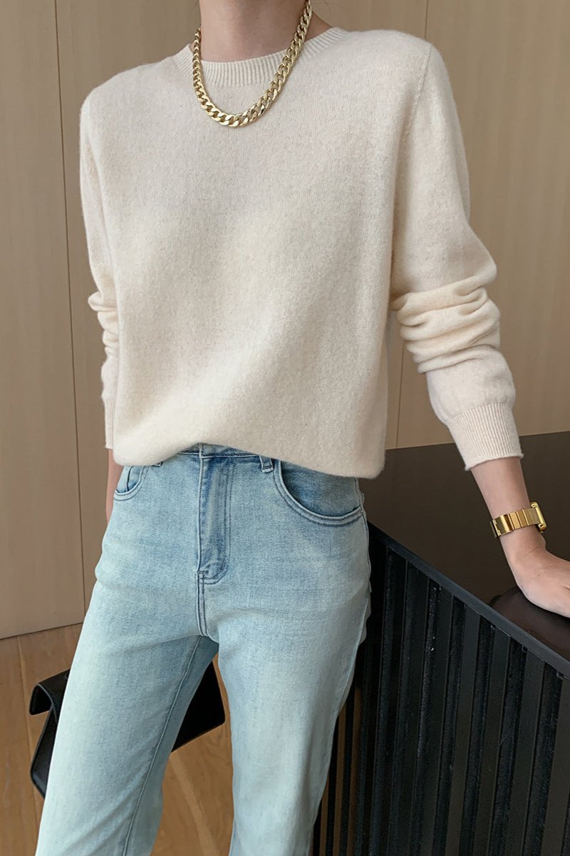 Pull À Col Rond À Manches Longues Pour Femmes | Idéal Pour Usage Quotidien