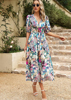 Robe Imprimée Sans Manches Avec Coupe Standard pour Femme | Idéale Pour Les Sorties D'Été