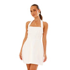 Robe Mini À Col Halter Pour Femme | Idéale Pour Sorties Et Occasions