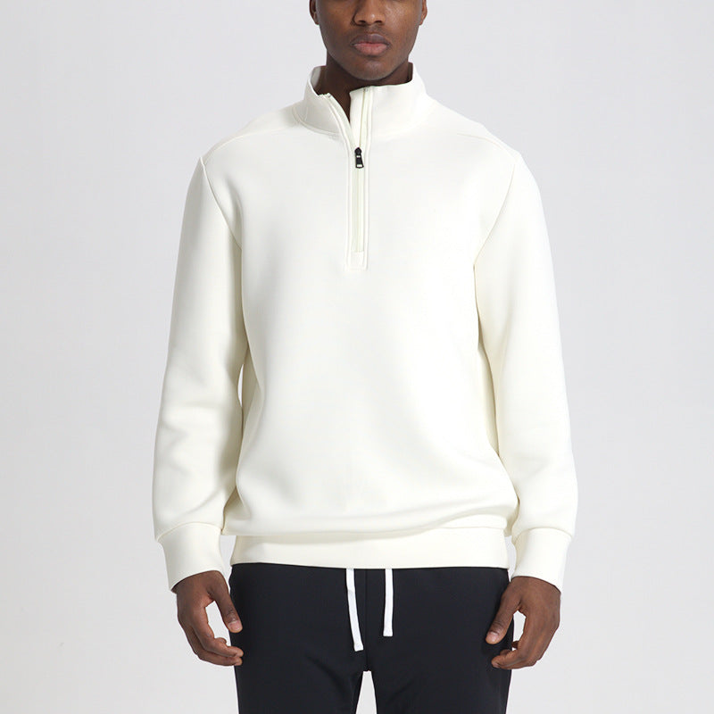 Sweatshirt avec Col Montant et Demi-Zip pour Homme | Idéal pour Hiver