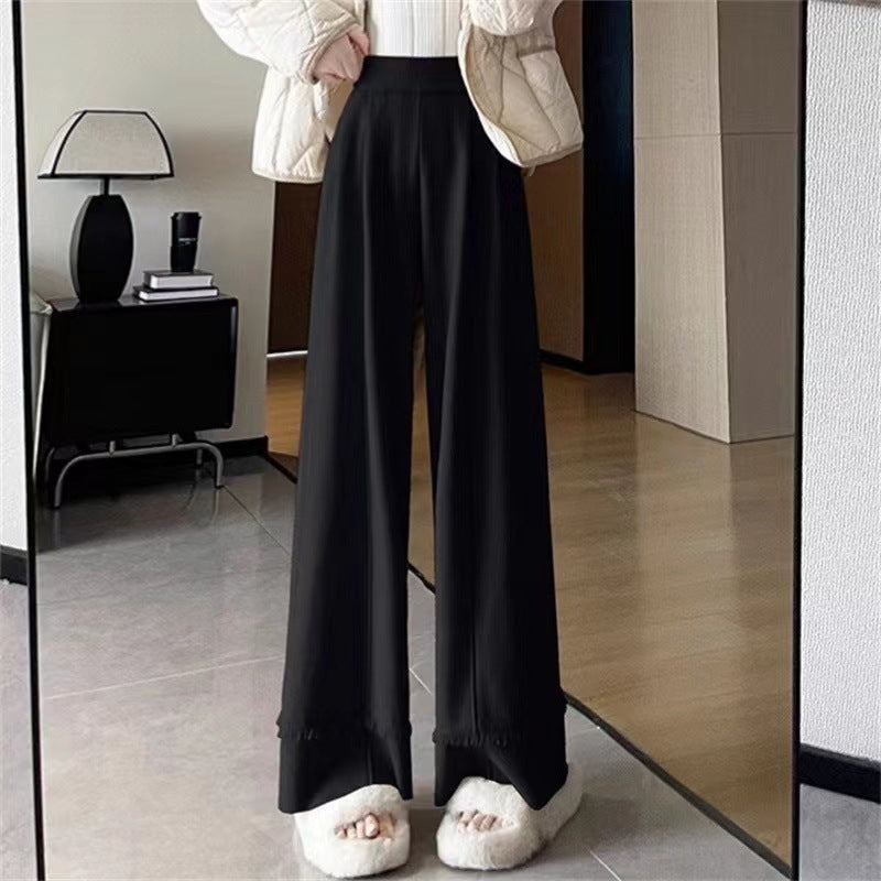 Pantalon Large avec Franges et Taille Standard pour Femme | Idéal pour Quotidien et Occasions