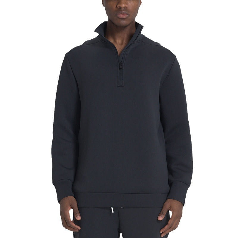 Sweatshirt avec Col Montant et Demi-Zip pour Homme | Idéal pour Hiver