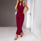 Combinaison Avec Design Cache-Cœur Et Ceinture Ajustable Pour Femmes | Idéale Pour Les Occasions Formelles
