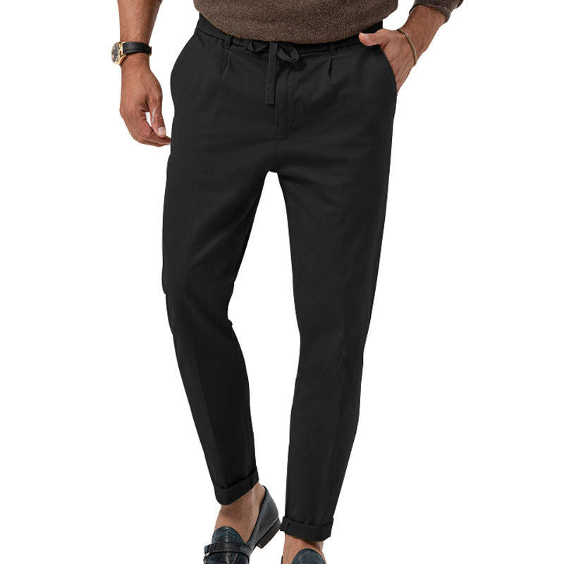 Pantalon À Taille Haute Et Jambe Droite Pour Homme | Idéal Pour Usage Quotidien