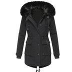 Manteau Long d’Hiver avec Fermeture à Boutons pour Femme | Idéal pour la Saison Froide