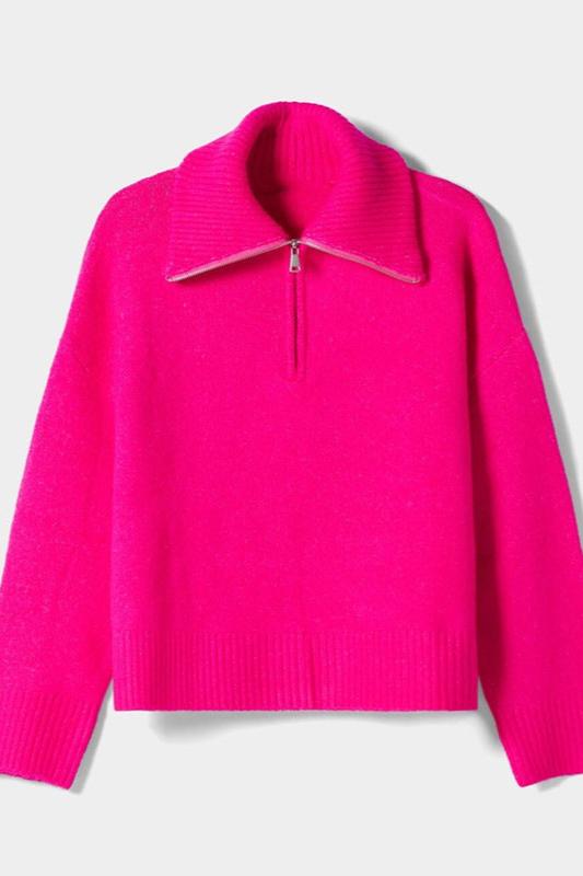 Pull À Demi-Zip Avec Col Montant Pour Femme | Idéal Pour Usage Quotidien