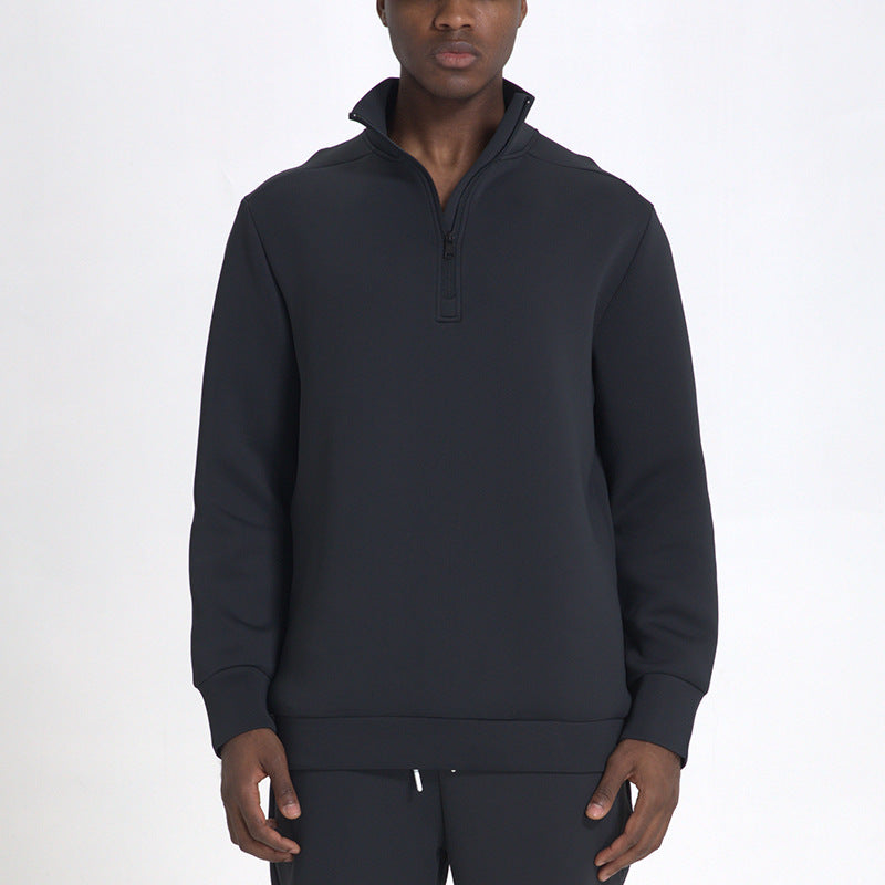 Sweatshirt avec Col Montant et Demi-Zip pour Homme | Idéal pour Hiver
