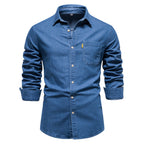 Chemise À Manches Longues avec Poches Poitrine pour Homme | Idéale pour Un Usage Quotidien