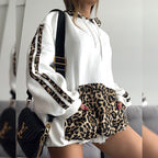 Sweat à Capuche avec Motif Léopard pour Femme | Idéal pour un Usage Quotidien