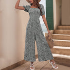 Combinaison Oversize Avec Manches Bouffantes Et Taille Élastique Pour Femme | Idéal Pour L’été