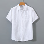 Chemise À Manches Courtes Avec Coupe Droite Pour Hommes | Idéale Pour La Saison Chaude Et Les Usages Quotidiens