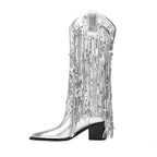 Bottes Western Avec Franges Pour Femmes | Pour Sorties Et Événements