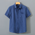 Chemise À Manches Courtes Avec Coupe Droite Pour Hommes | Idéale Pour La Saison Chaude Et Les Usages Quotidiens