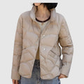 Veste Matelassée Légère avec Fermeture à Boutons pour Femme | Idéale pour l’Automne et le Printemps
