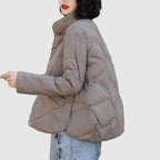 Veste Matelassée À Boutons pour Femme | Idéale pour Les Journées Froides
