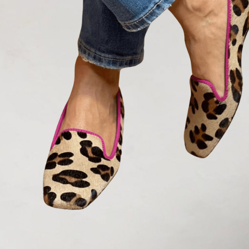 Mocassins À Bout Carré avec Détail Contrastant pour Femmes | Idéaux pour Le Quotidien Et Les Sorties Décontractées