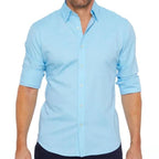 Chemise Slim Fit À Manches Longues Pour Homme | Idéal Pour Usage Quotidien