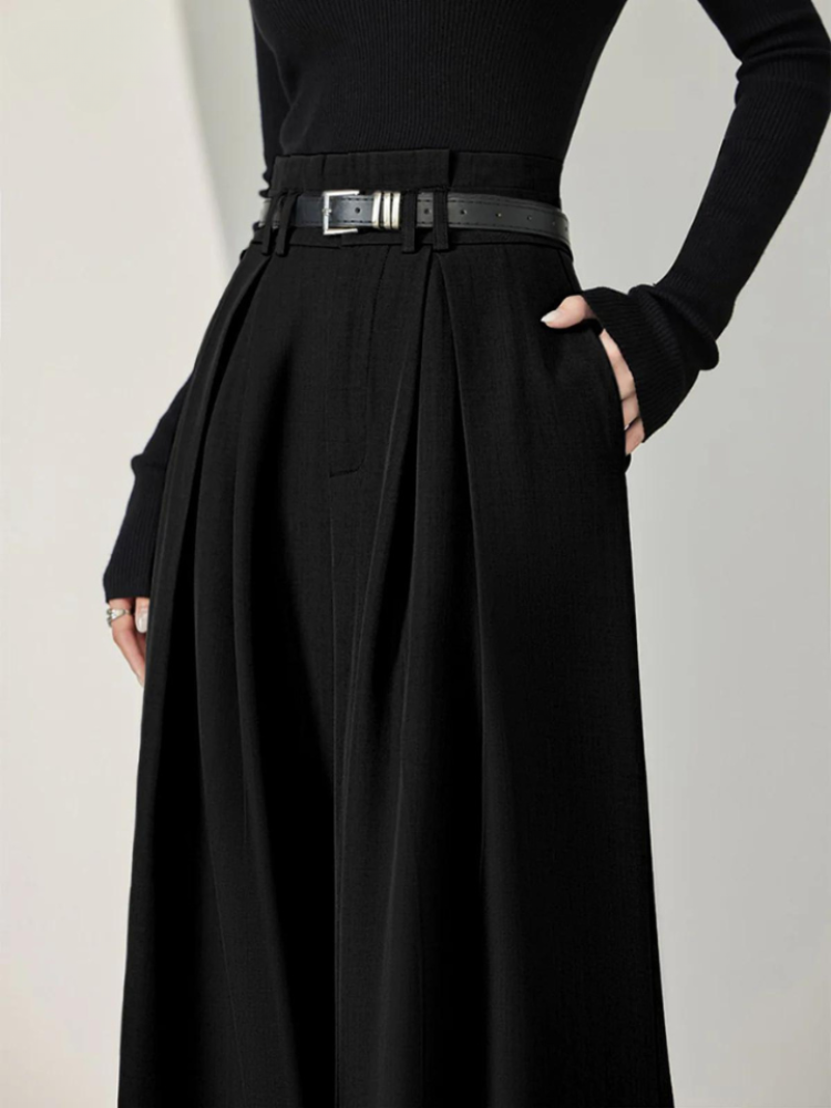 Pantalon Large Taille Haute Avec Poches Pour Femmes | Idéal Pour Un Usage Quotidien