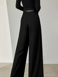 Pantalon Large Taille Haute Avec Poches Pour Femmes | Idéal Pour Un Usage Quotidien