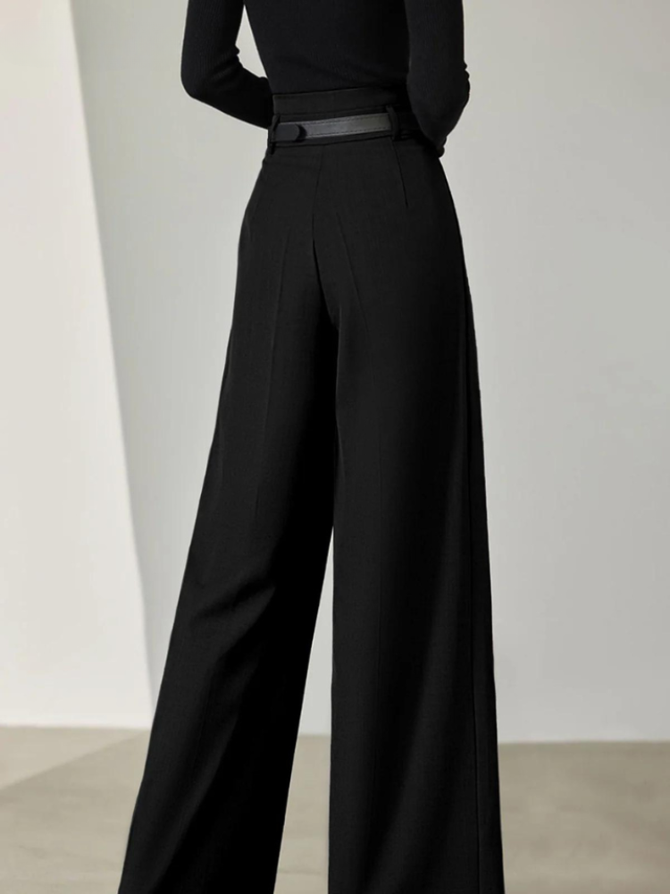Pantalon Large Taille Haute Avec Poches Pour Femmes | Idéal Pour Un Usage Quotidien