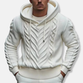 Pull avec Capuche et Maille Torsadée pour Homme | Idéal pour l’Automne et l’Hiver