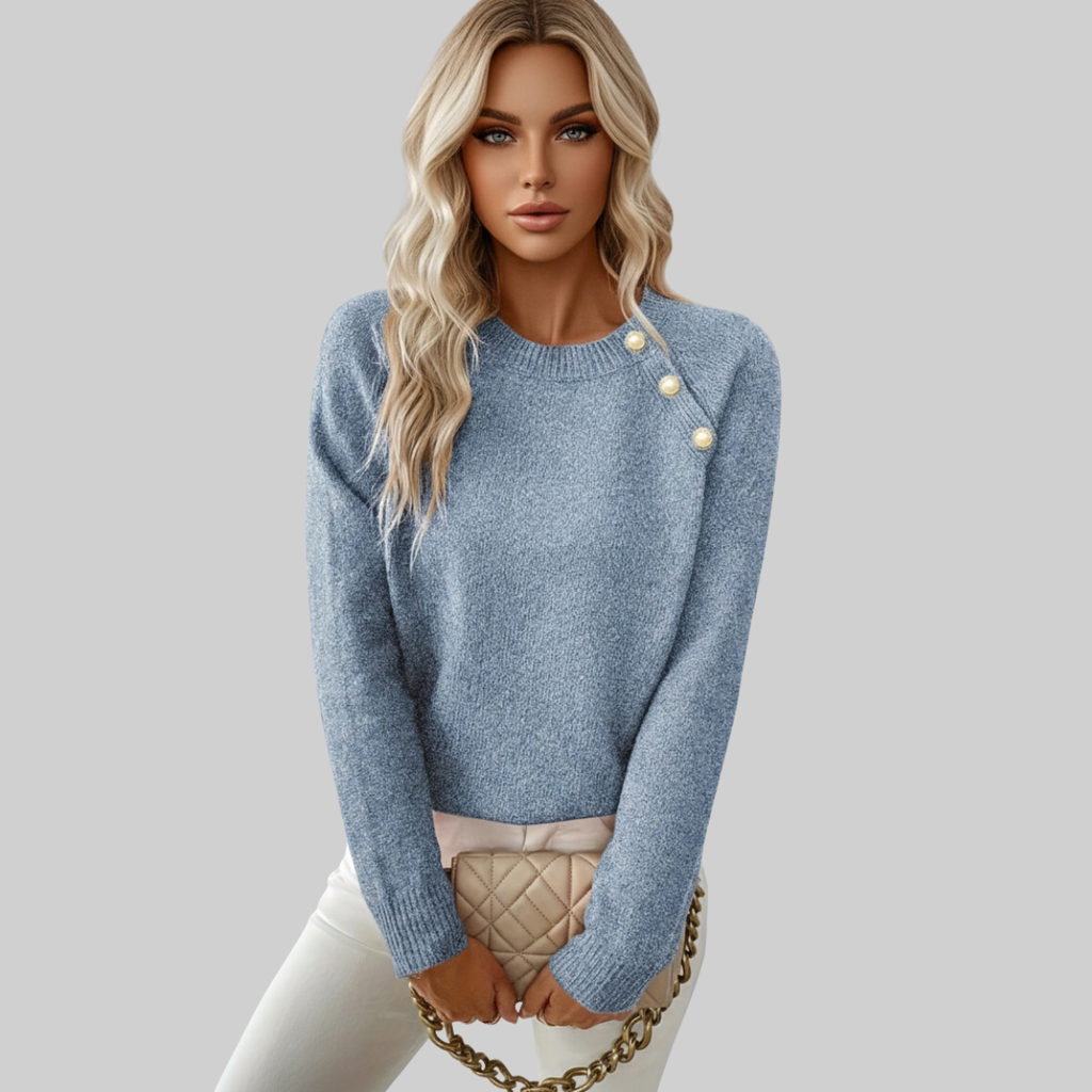 Pull En Maille Avec Détails Perles Pour Femme | Idéal Pour Usage Quotidien