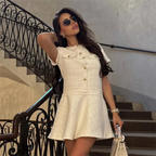 Robe Courte Coupe Ajustée Pour Femmes | Idéale Pour Les Journées D’Été Et Sorties