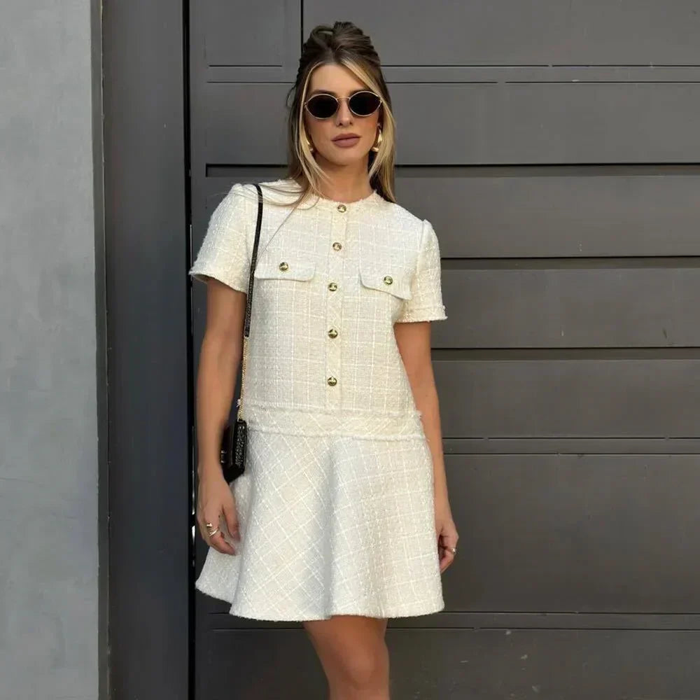 Robe Courte Coupe Ajustée Pour Femmes | Idéale Pour Les Journées D’Été Et Sorties