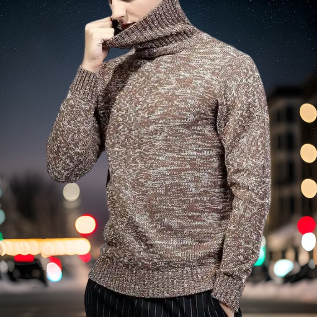 Pull-Over Homme à Col Rond avec Détails Tricotés pour Tenue Polyvalente | Idéal pour Toutes Occasions