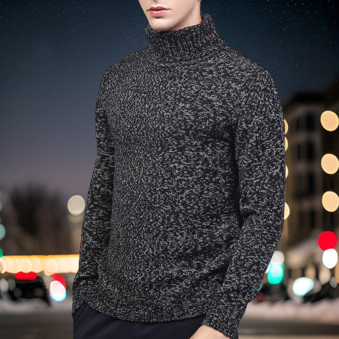 Pull-Over Homme à Col Rond avec Détails Tricotés pour Tenue Polyvalente | Idéal pour Toutes Occasions