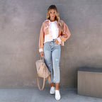 Veste Courte pour Femme Avec Coupe Droite | Idéal pour Saison Froide