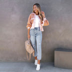 Veste Courte pour Femme Avec Coupe Droite | Idéal pour Saison Froide