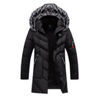 Manteau Long avec Capuche et Fermeture Éclair pour Hommes | Idéal pour l’Hiver