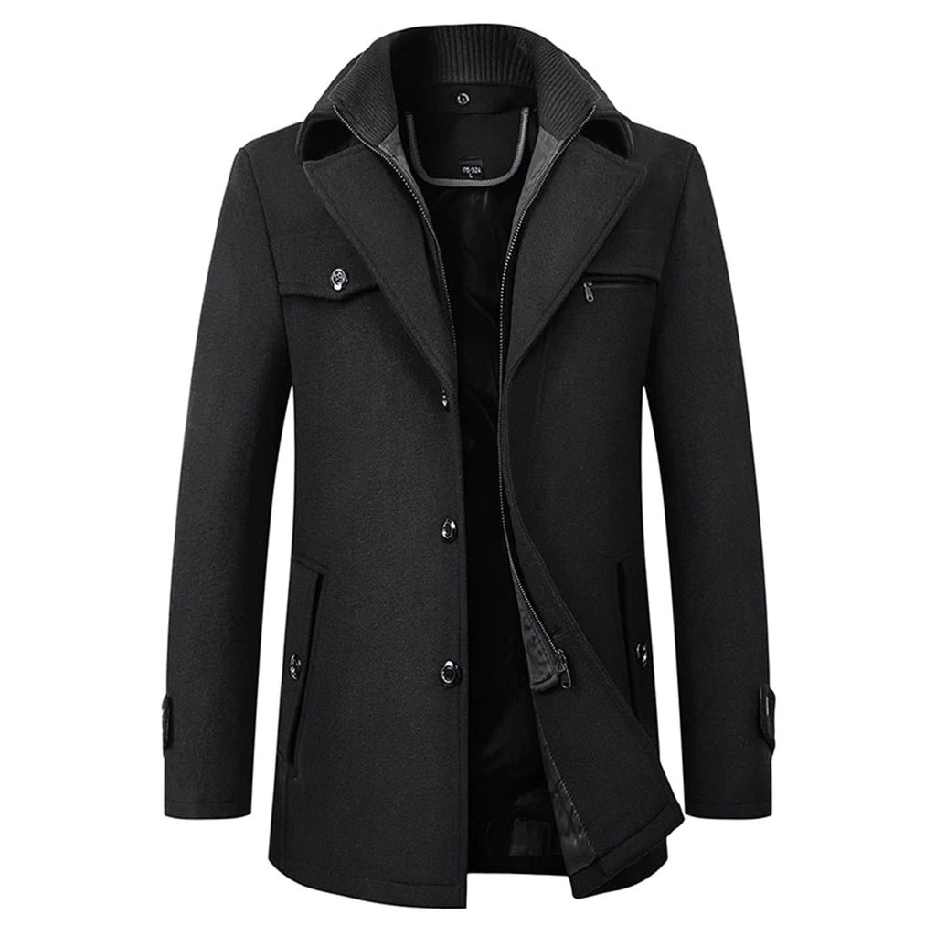 Veste Ajustée avec Fermeture Zippée pour Hommes | Idéale pour l’Hiver