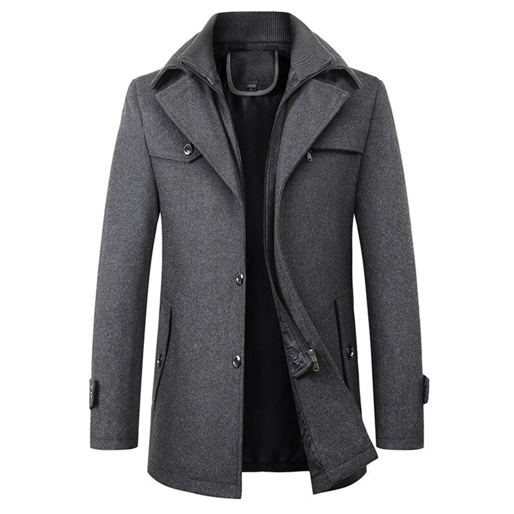 Veste Ajustée avec Fermeture Zippée pour Hommes | Idéale pour l’Hiver