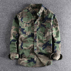 Chemise Slim Fit À Motif Camouflage Pour Homme | Idéal Pour Tenues Décontractées