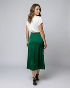 Jupe Portefeuille Fluide avec Drapé et Taille Ajustable pour Femme | Idéale pour Quotidien et Occasions