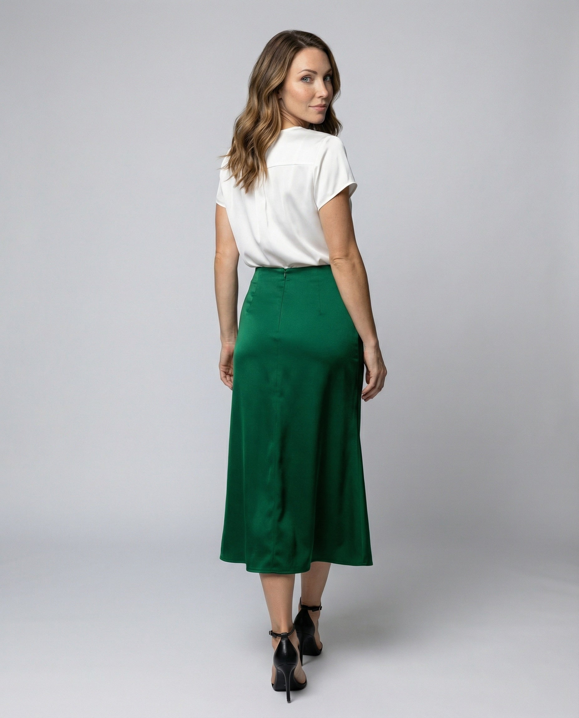 Jupe Portefeuille Fluide avec Drapé et Taille Ajustable pour Femme | Idéale pour Quotidien et Occasions