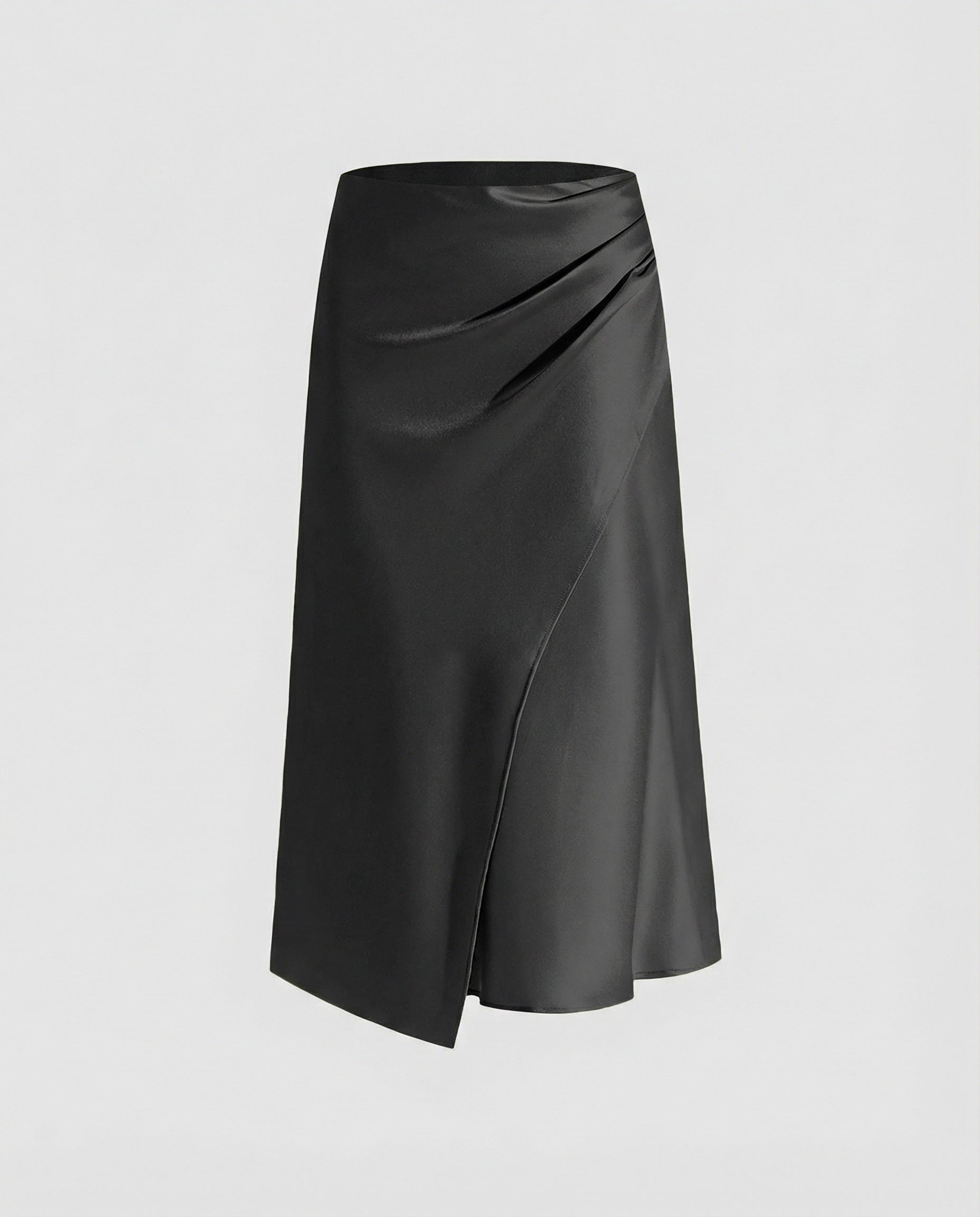 Jupe Portefeuille Fluide avec Drapé et Taille Ajustable pour Femme | Idéale pour Quotidien et Occasions