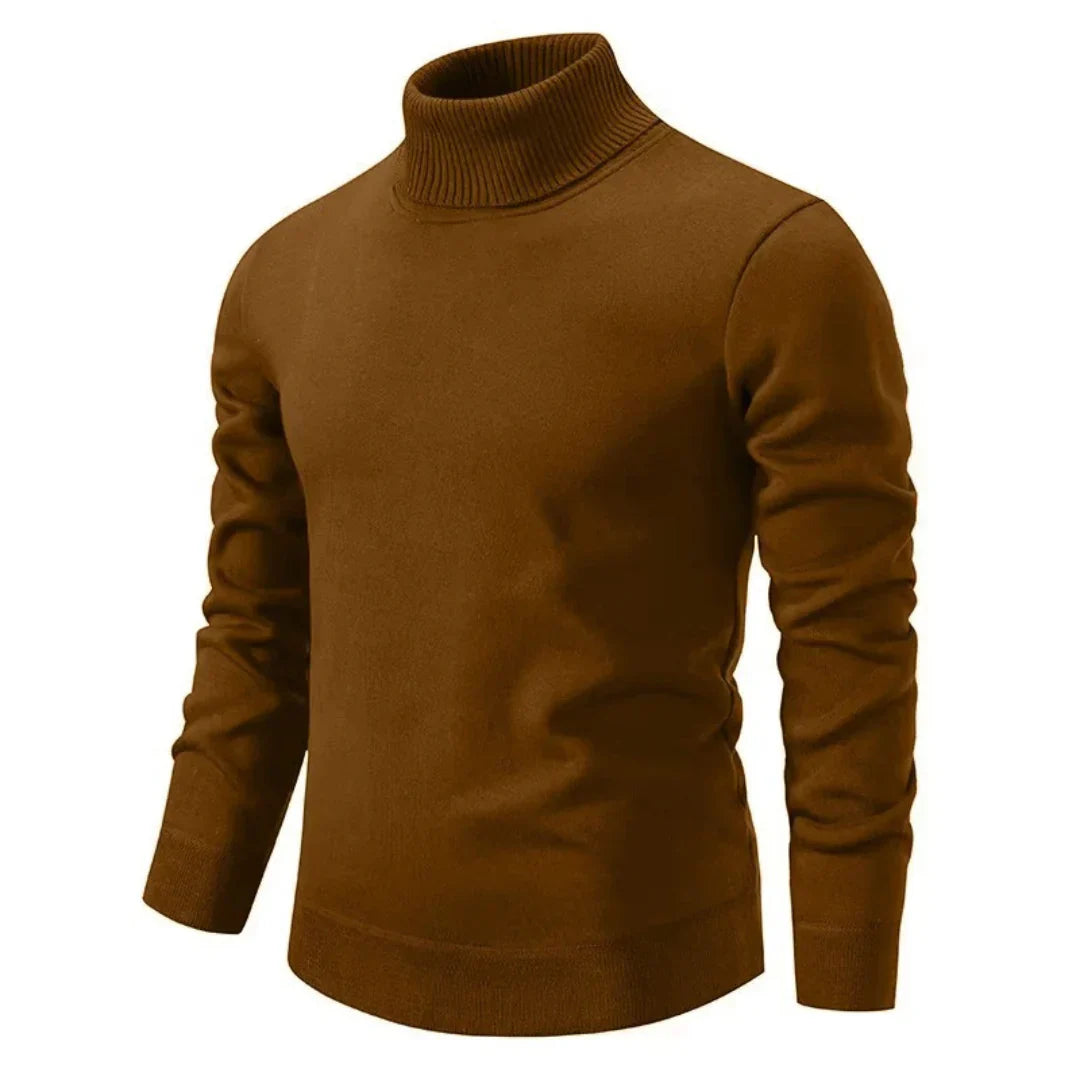 Pull à Col Roulé en Maille Ajustée pour Homme | Idéal pour un Usage Quotidien