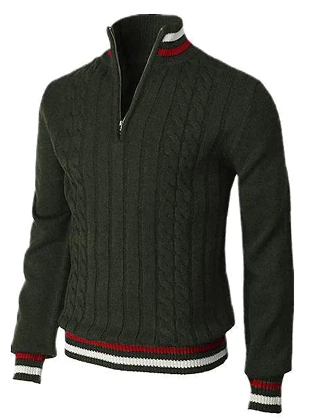 Pull À Fermeture Éclair Avec Col Montant Pour Homme | Idéal Pour La Saison Fraîche