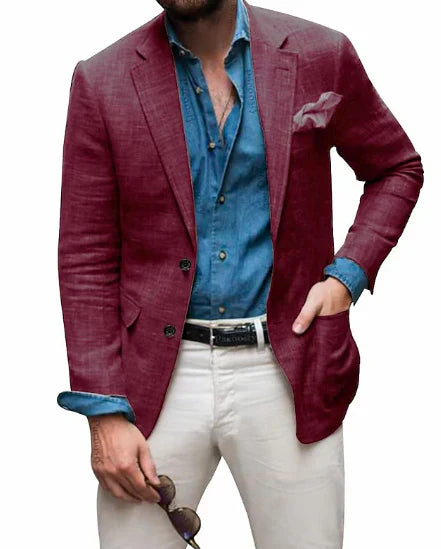 Blazer avec Poche Poitrine pour Homme | Idéal pour le Printemps et l’Été