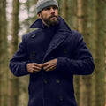 Manteau D’Hiver avec Col Classique Et Fermeture Boutonnée pour Homme | Idéal pour Les Occasions Formelles