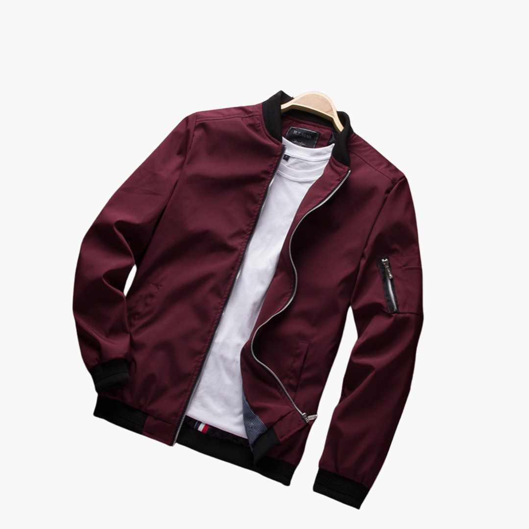 Veste Bomber Avec Poches Zippées Et Coupe Classique Pour Homme | Idéal Pour La Mi-Saison Et Un Usage Quotidien
